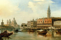 The Bacino, Venice, With The Dogana, The Salute And The Doge