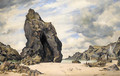 Steeple Rock, Kynance Cove, Lizard, Cornwall, Low Water - Edward William Cooke